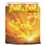 Sunrise Sky Print Duvet Cover Bedding Set
