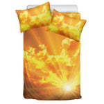Sunrise Sky Print Duvet Cover Bedding Set