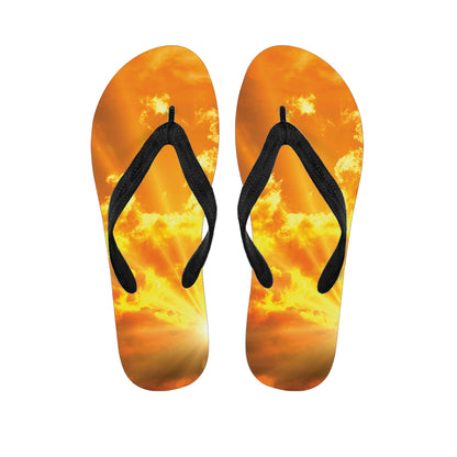 Sunrise Sky Print Flip Flops