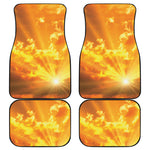 Sunrise Sky Print Front and Back Car Floor Mats