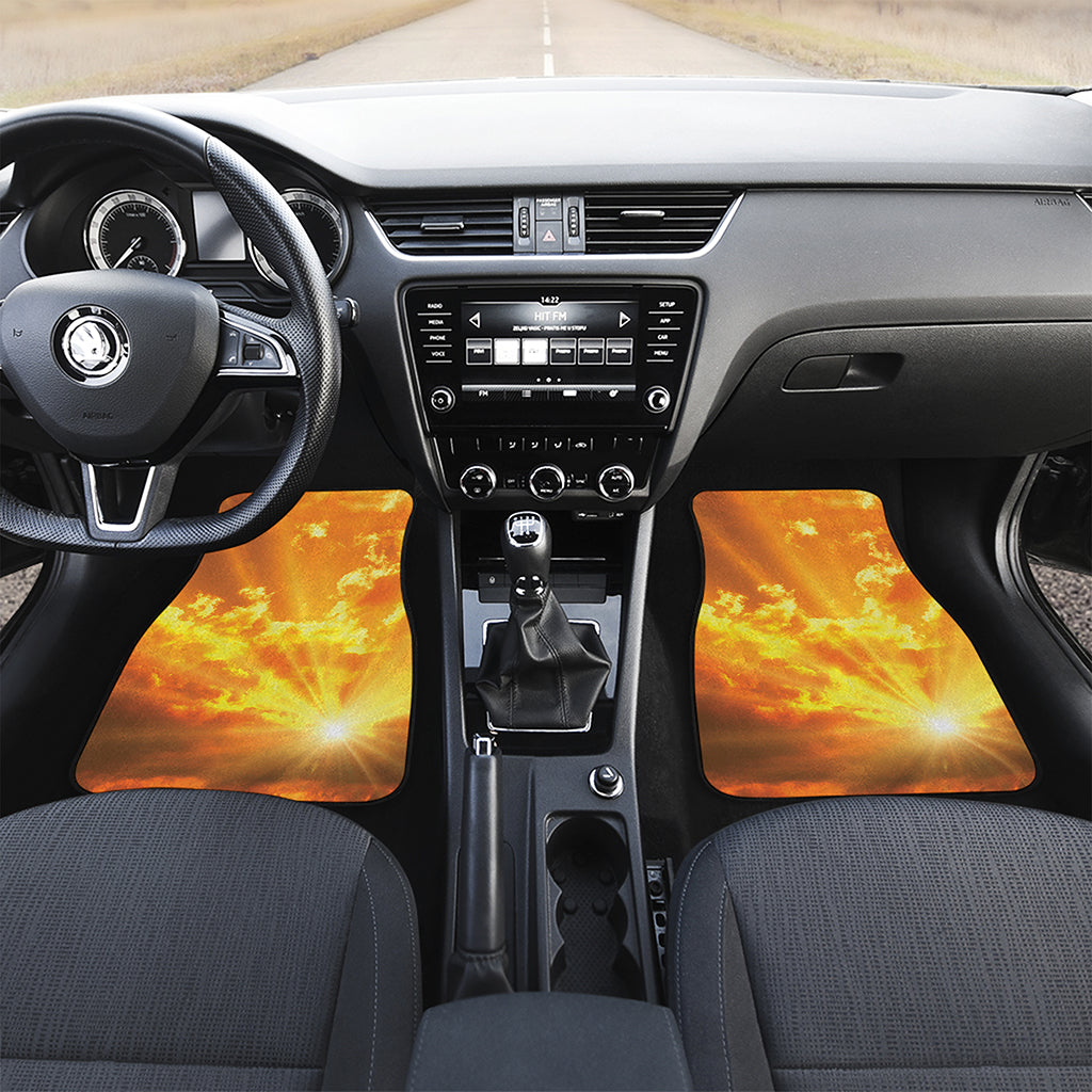 Sunrise Sky Print Front Car Floor Mats