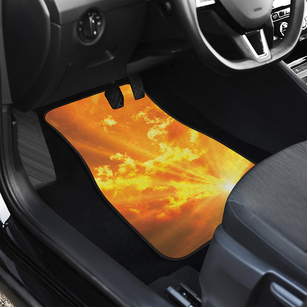 Sunrise Sky Print Front Car Floor Mats