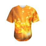 Sunrise Sky Print Men's Baseball Jersey