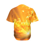 Sunrise Sky Print Men's Baseball Jersey