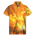 Sunrise Sky Print Men's Short Sleeve Shirt