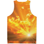 Sunrise Sky Print Men's Tank Top