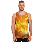 Sunrise Sky Print Men's Tank Top