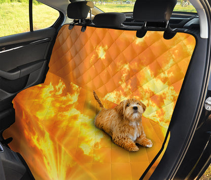 Sunrise Sky Print Pet Car Back Seat Cover