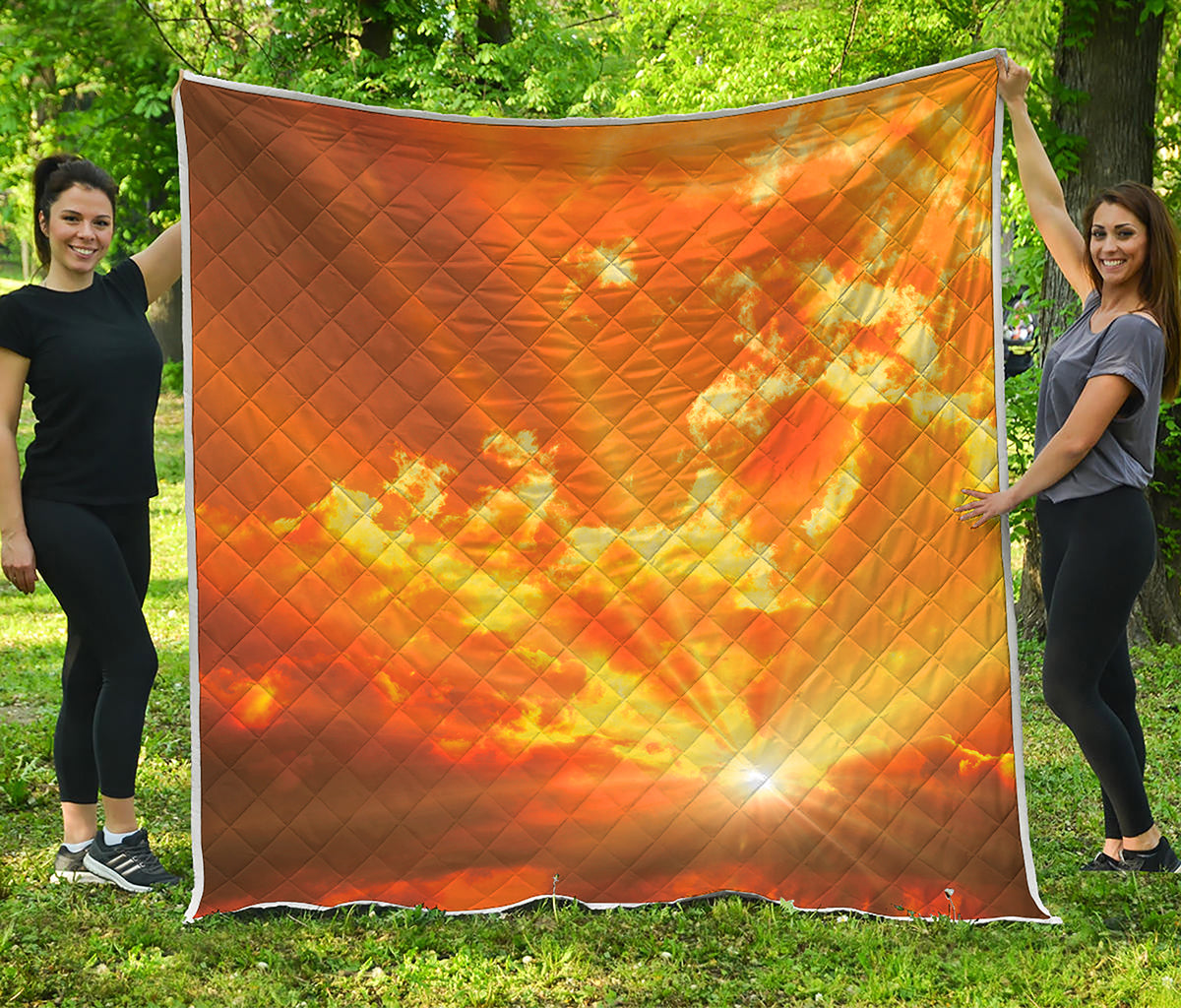 Sunrise Sky Print Quilt
