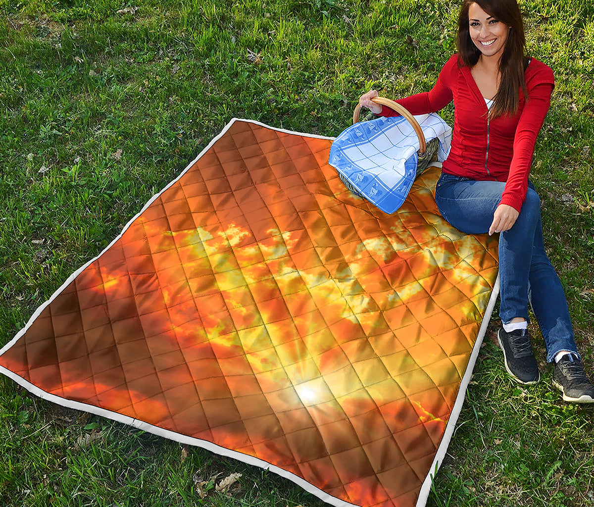 Sunrise Sky Print Quilt