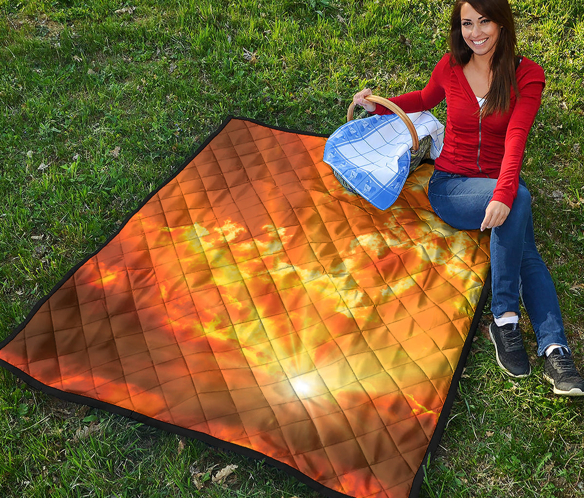 Sunrise Sky Print Quilt