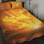 Sunrise Sky Print Quilt Bed Set