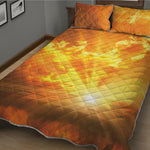 Sunrise Sky Print Quilt Bed Set