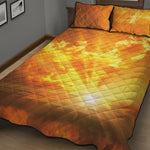 Sunrise Sky Print Quilt Bed Set