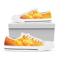 Sunrise Sky Print White Low Top Sneakers