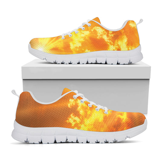 Sunrise Sky Print White Sneakers