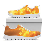 Sunrise Sky Print White Sneakers