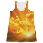 Sunrise Sky Print Women's Racerback Tank Top