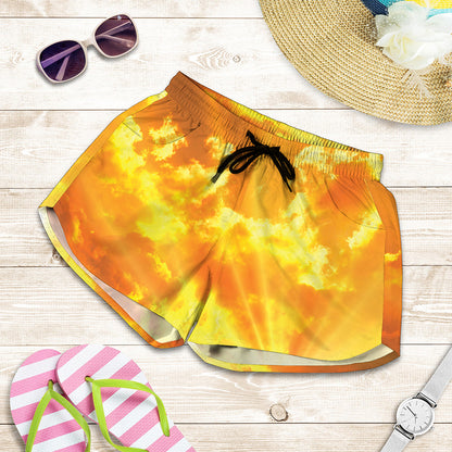 Sunrise Sky Print Women's Shorts