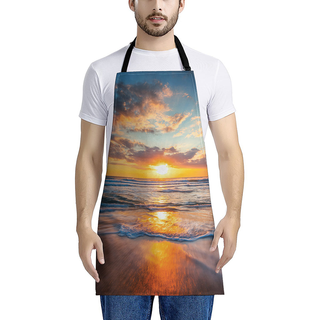 Sunrise Wave Print Apron