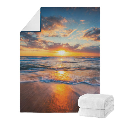Sunrise Wave Print Blanket