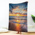 Sunrise Wave Print Blanket