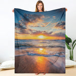 Sunrise Wave Print Blanket