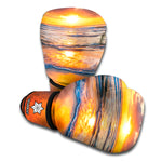Sunrise Wave Print Boxing Gloves