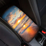 Sunrise Wave Print Car Center Console Cover