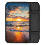 Sunrise Wave Print Car Center Console Cover
