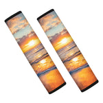 Sunrise Wave Print Car Seat Belt Covers