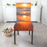 Sunrise Wave Print Dining Chair Slipcover