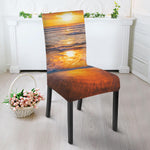 Sunrise Wave Print Dining Chair Slipcover