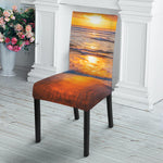 Sunrise Wave Print Dining Chair Slipcover