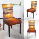 Sunrise Wave Print Dining Chair Slipcover
