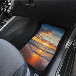 Sunrise Wave Print Front Car Floor Mats