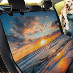 Sunrise Wave Print Pet Car Back Seat Cover