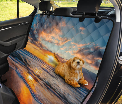Sunrise Wave Print Pet Car Back Seat Cover