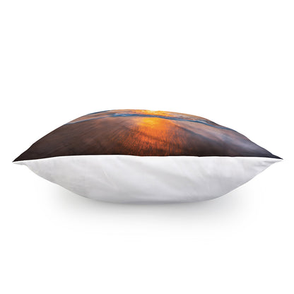 Sunrise Wave Print Pillow Cover