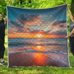 Sunrise Wave Print Quilt