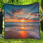 Sunrise Wave Print Quilt