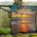 Sunrise Wave Print Quilt
