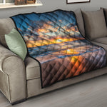 Sunrise Wave Print Quilt