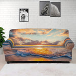 Sunrise Wave Print Sofa Cover