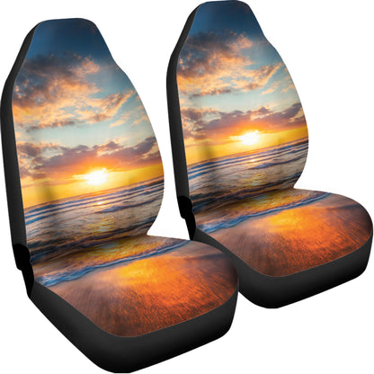 Sunrise Wave Print Universal Fit Car Seat Covers