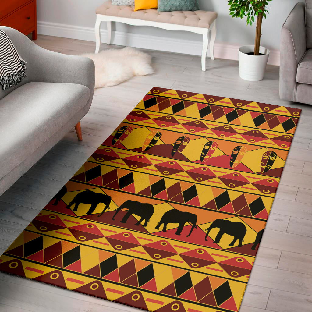 Sunset African Tribal Pattern Print Area Rug