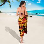 Sunset African Tribal Pattern Print Beach Sarong Wrap