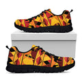 Sunset African Tribal Pattern Print Black Running Shoes