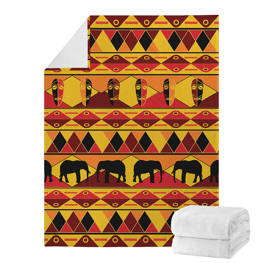 Sunset African Tribal Pattern Print Blanket