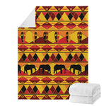Sunset African Tribal Pattern Print Blanket